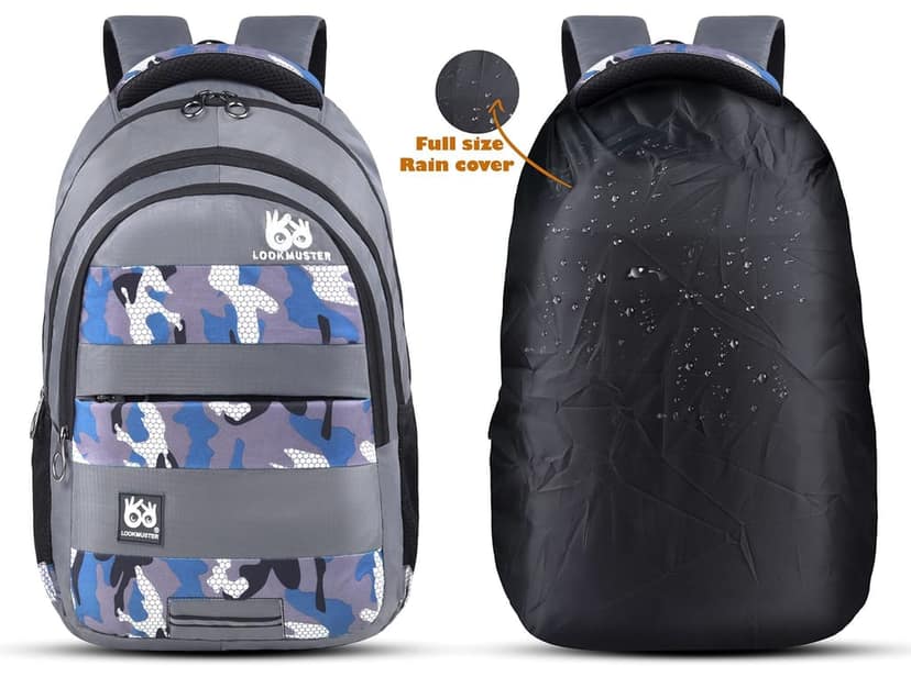 LOOKMUSTER 30 Litres Water Resistance Polyester Laptop Backpack view 6