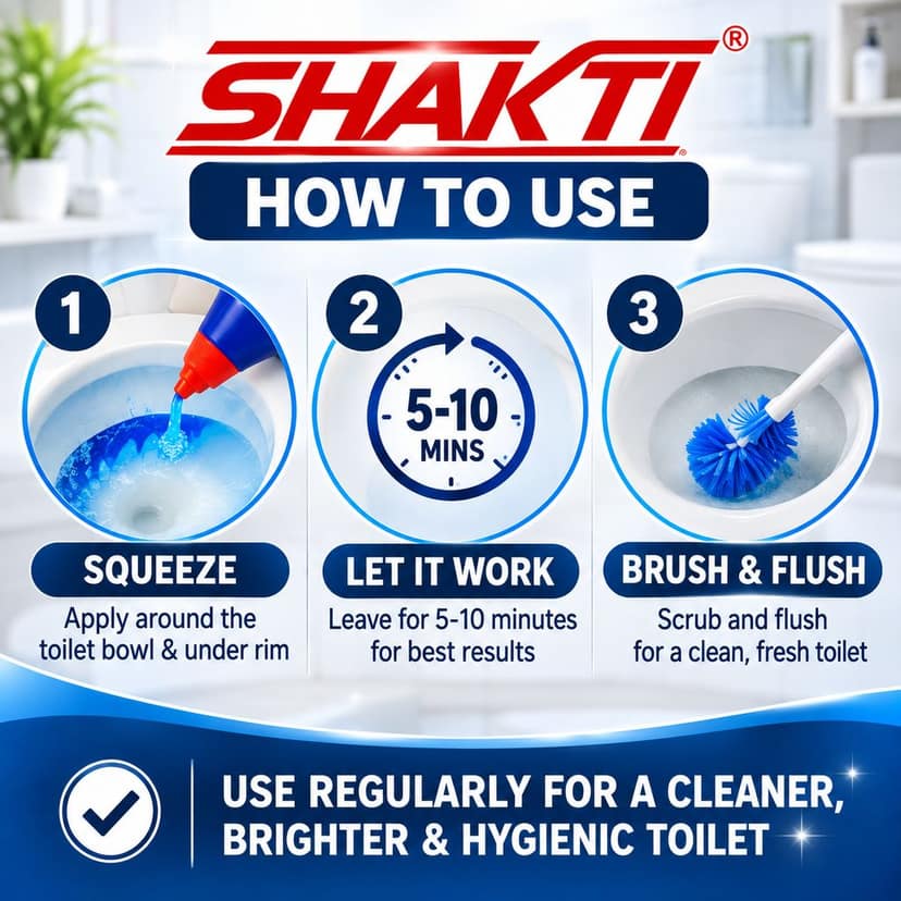 SHAKTI Toilet Cleaner 500 Ml - 4 Pcs Combo view 2