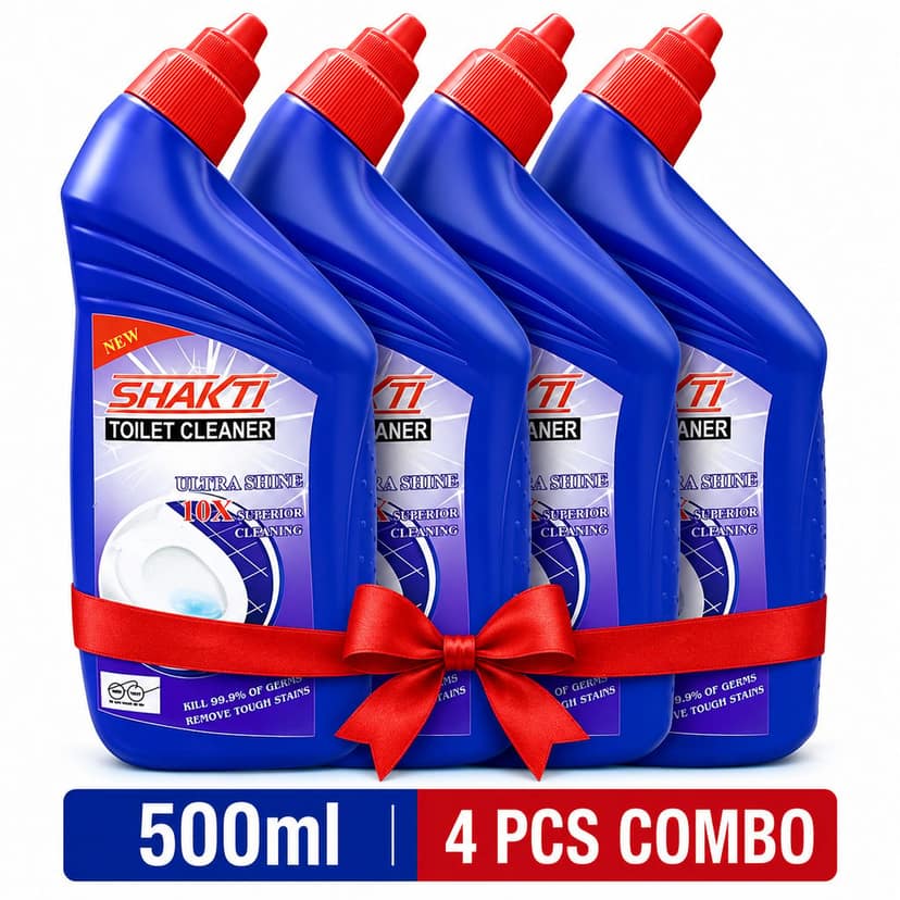 SHAKTI Toilet Cleaner 500 Ml - 4 Pcs Combo view 8