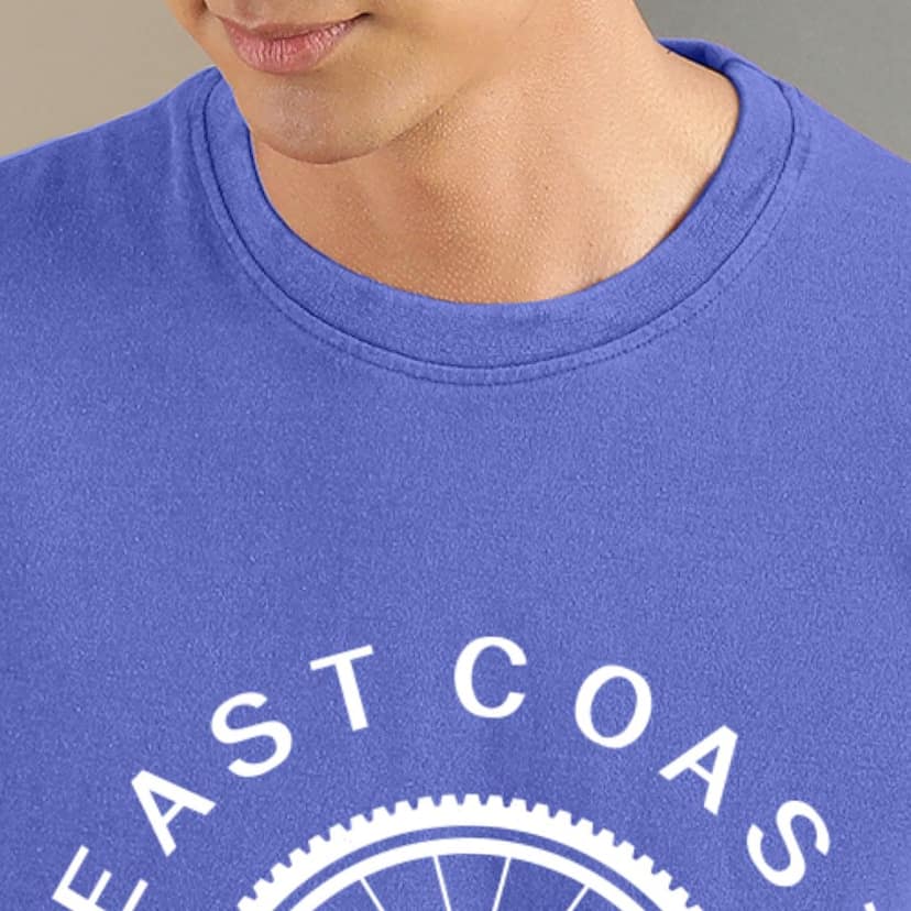 Ftx Men Printed Roundneck Cotton Rich Half Sleeve Tshirt view 3