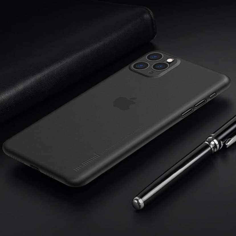 Memumi Slim Series Ultra Thin Back Cover for Apple iPhone 11 Pro Max 0.3 mm Thin,Trans-Black-(6.5") view 6