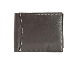 Vital King Men Travel Brown Genuine Leather RFID Wallet (9 Card Slots)