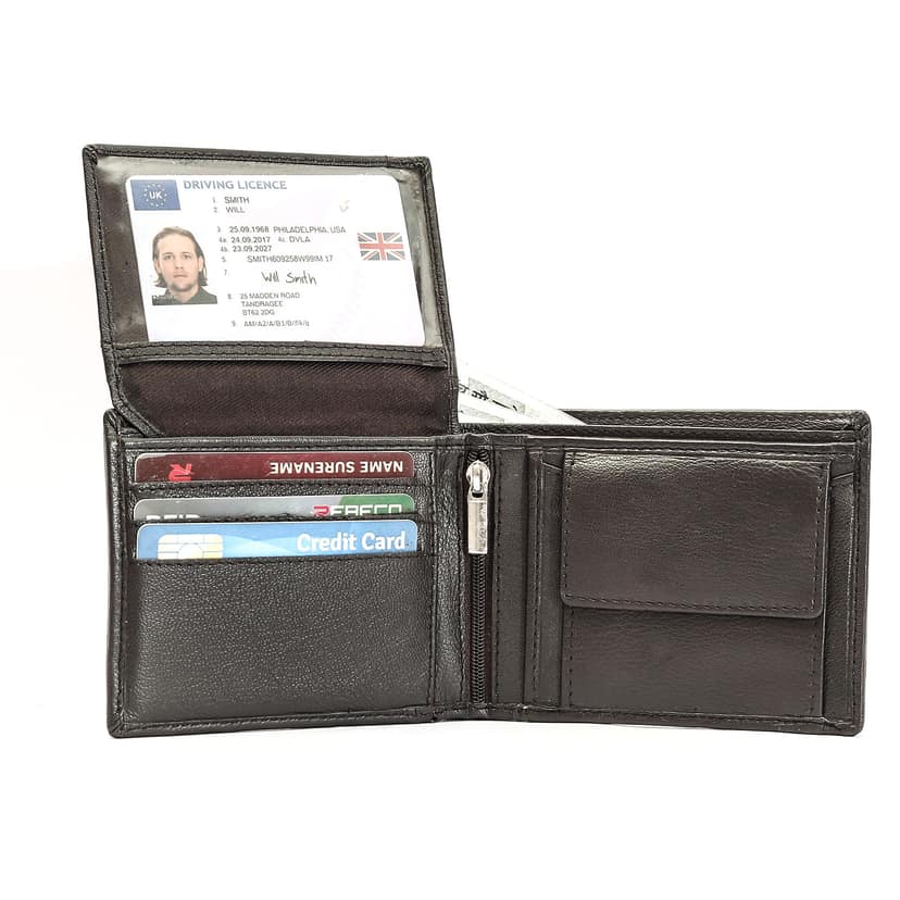 Vital King Men Travel Brown Genuine Leather RFID Wallet (9 Card Slots) view 5