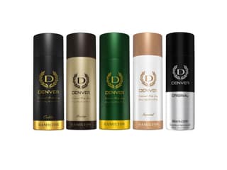 Denver Pack of 5 (Caliber, Black Code Original, Hamilton, Imperial, Prestige Deo) - 200ml Each