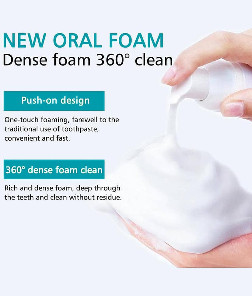 Aromine Teeth Whitening Foaming Mouthwash Liquid Mint 60 g view 2