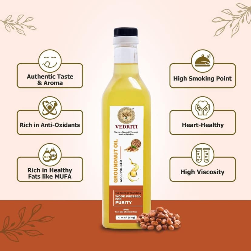 Wood Pressed Groundnut Oil view 2