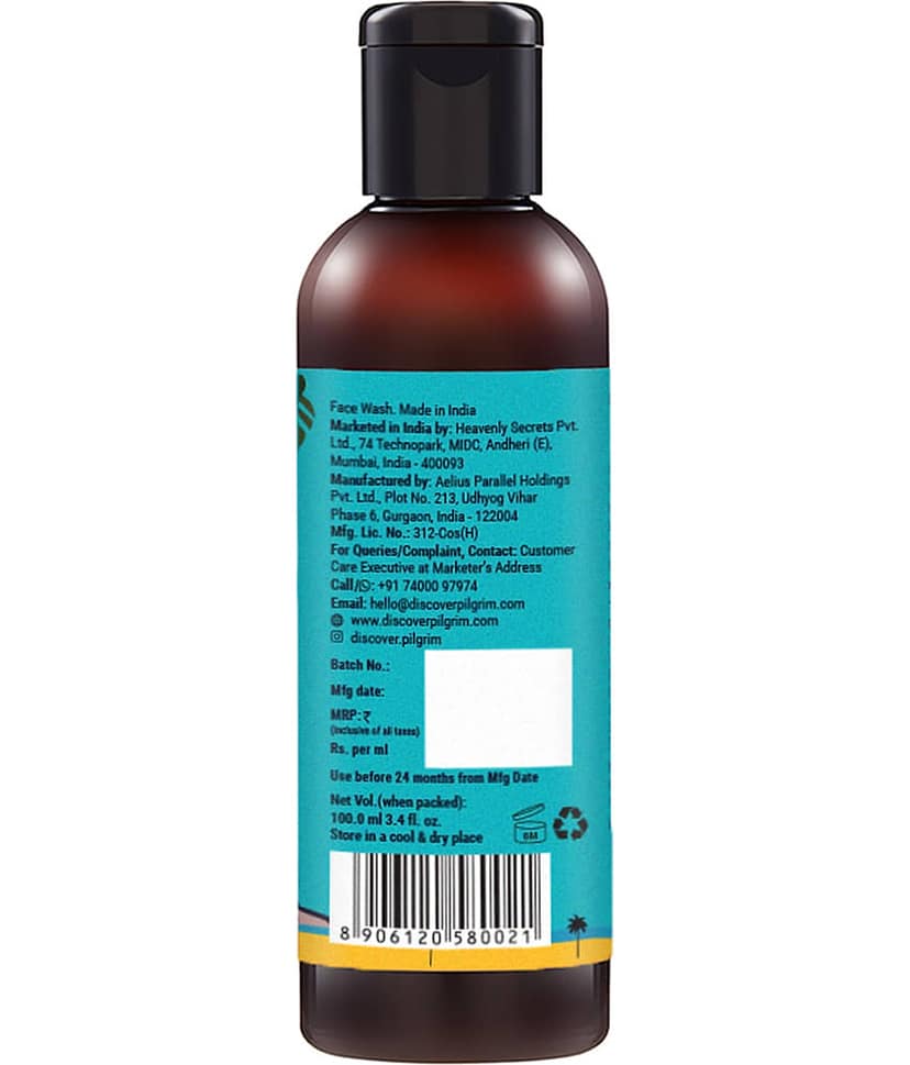 Pilgrim Volcanic Lava Ash Face Wash,100 ml view 2