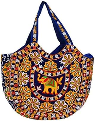 Shopping Kadai Bag (Navy Blue)
