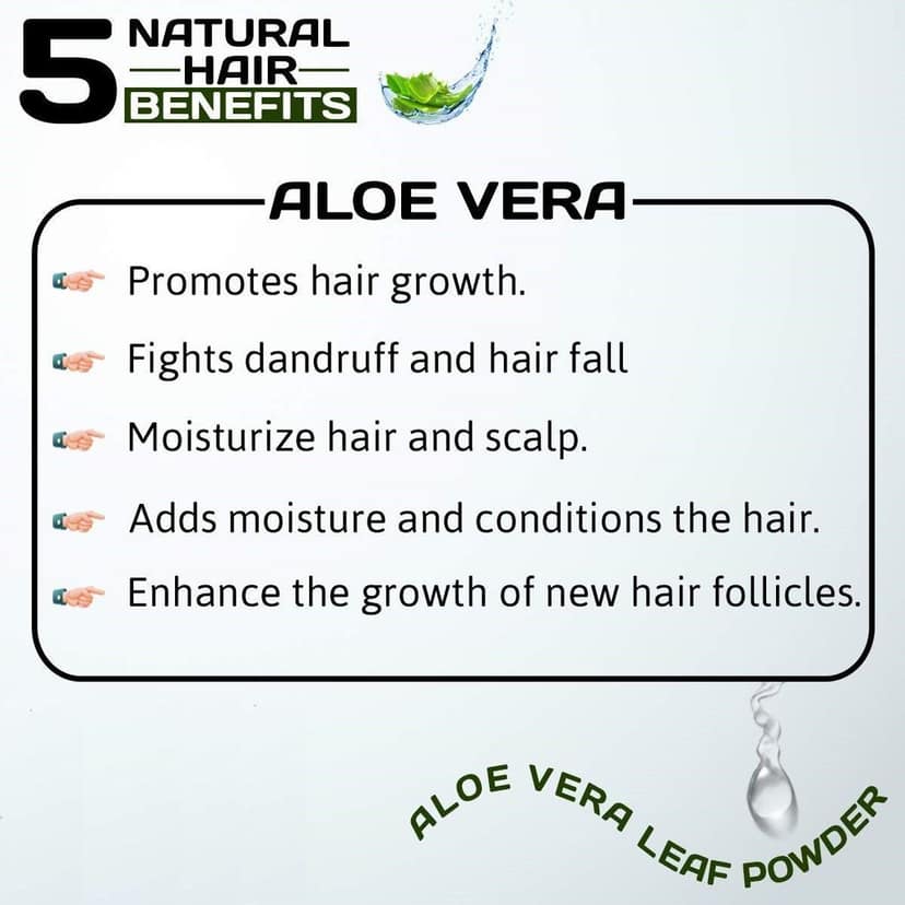 Rozhub Naturals Aloevera Leaf Powder For Skin & Hair Mask - 100g view 6