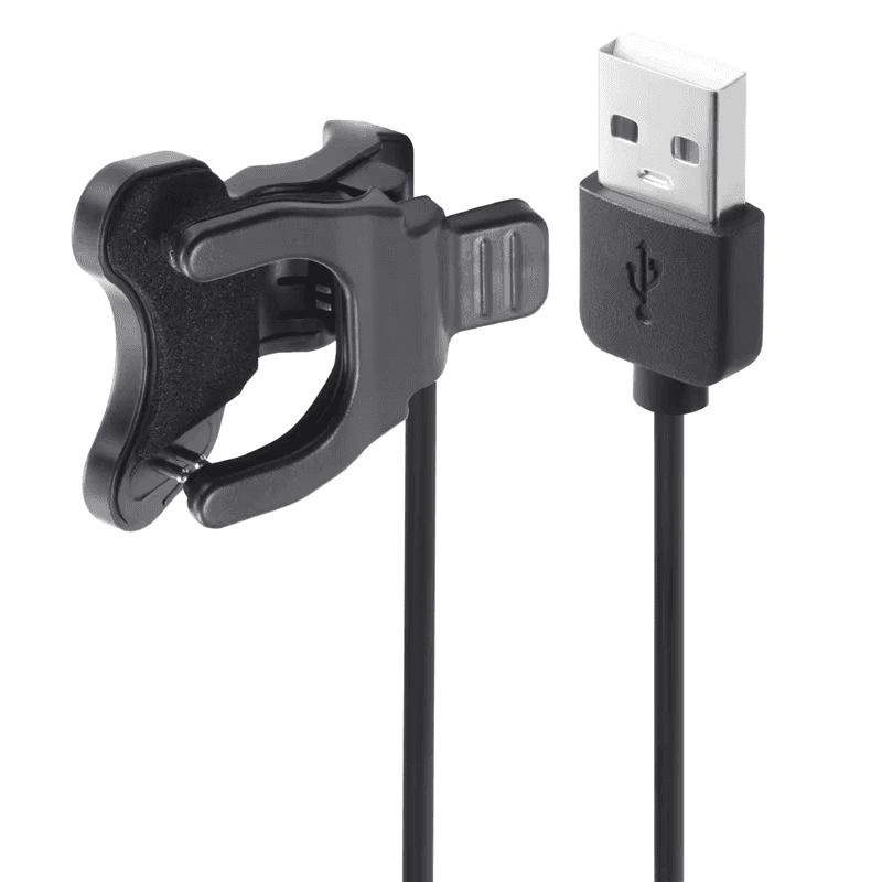 Replacement Charging Cable Universal Clip 2 Pins Cable, Smart Watch Charger Cable for W26, W26plus, T500, T55, Noise Colour Fit Pro 4 3 2 Smart Watch, Fitness Band(Black, Charge Only) view 3