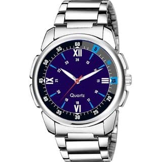HRV Men's Round Dial Silver Strap Analog Watch