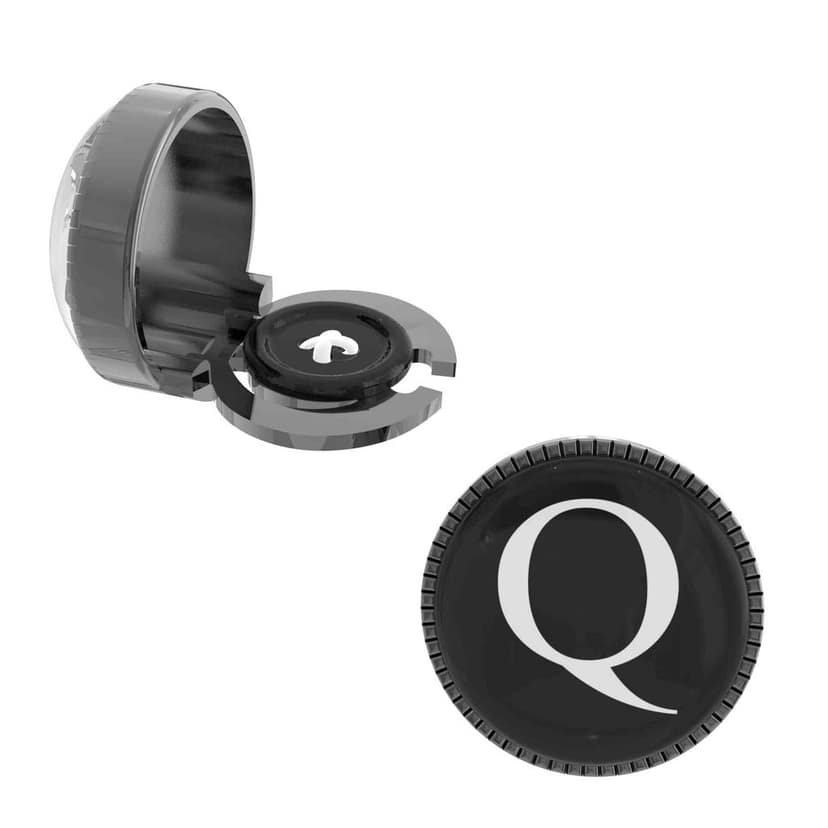 The Smart Buttons - Shirt Button Cover Cufflinks for Men - Personalized Initials - Q view 7