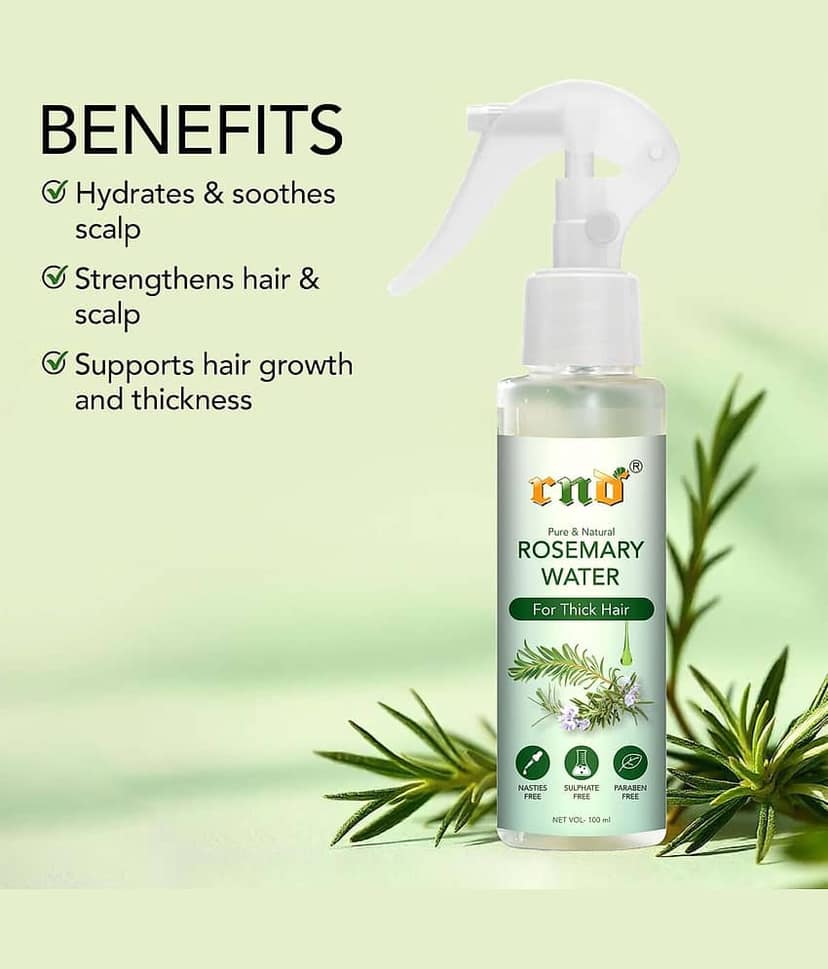 RND Organic Rosemary Water For Hair Repair Spray - Pack of 2 Hair Sprays 200 mL view 2