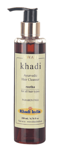 Khadi - Ayurvedic Herbal Hair Cleanser Reetha SAT Paraben Free (Shampoo) 210 ml. view 3