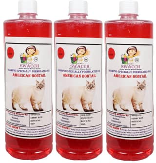 Swacch Shampoo Specially Formulated for American Bobtail (1 Litre) (Combo Pack of 3) Jasmine