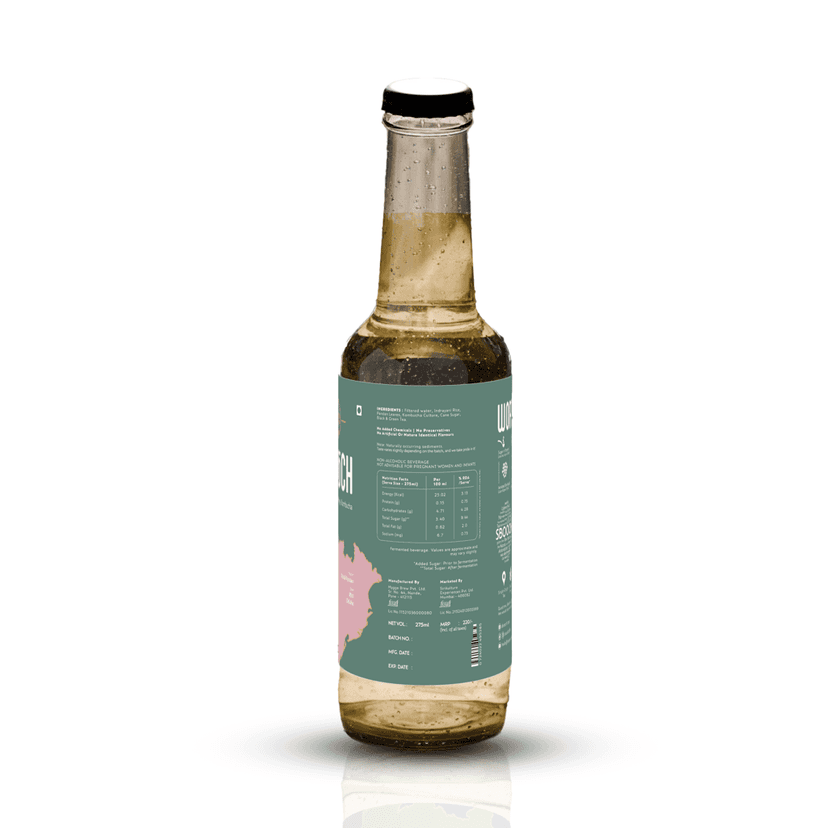 SBOOCH - Indian Sparkling Kombucha Tea - 6 Different Flavors / Cultures of India All Natural | Gut Friendly | Antioxidant | Zero Preservatives | NO Artificial Flavors or Additives | Fermented Beverage Tea | 275ml (Pack of 6) view 6