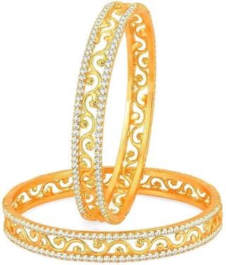 YouBella Gold Plated Bangles for Women and Girls