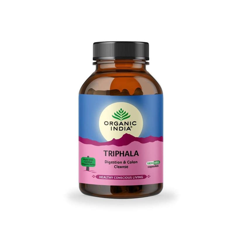 Organic India Triphala Ayurvedic Capsules || Improve Digestion & Colon Cleanse ||Constipation Acidity Ibs And Gastric Issues||Vitamin C & Antioxidants - 180 Veg Capsules view 2