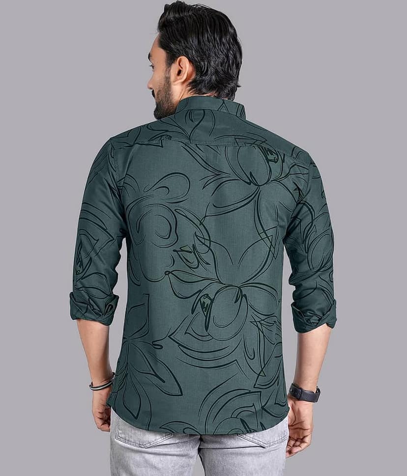 ADWYN PETER 100% Cotton Regular Fit Printed Full Sleeves Men's Casual Shirt - Multicolor 2 ( Pack of 1 ) view 2