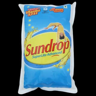 Sundrop Sundrop Super Lite Advanced - Sunflower Oil Pouch, 1 L Pouch