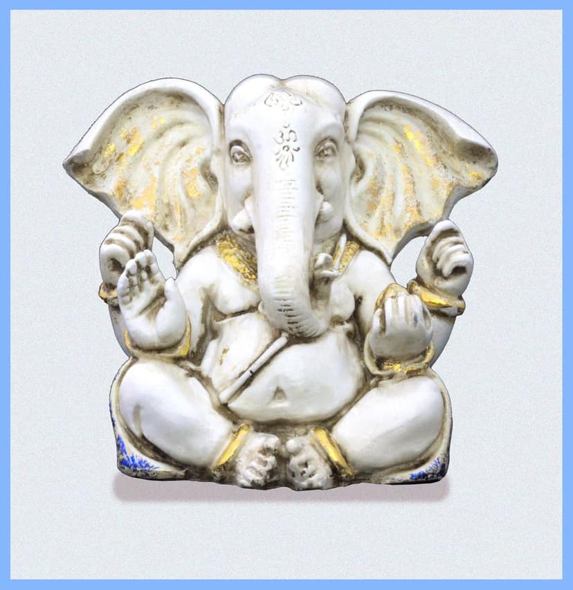 COPPERHOARD Resin Ganesh Idol,Vinayaka Statue,Ganpati Murti,Ganesha Idol for Home Decor,Ganesh ji Statue for Home & Office Temple,Ganesh Chaturthi Puja Room