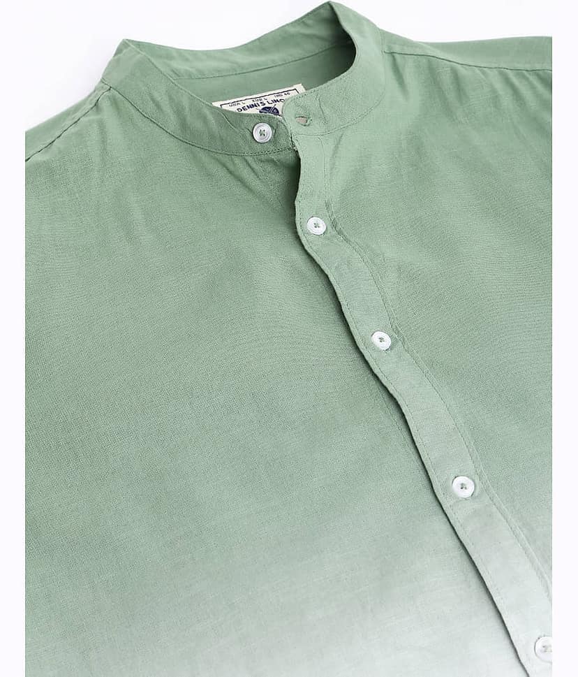 Dennis Lingo - Green Cotton Blend Slim Fit Men's Casual Shirt ( Pack of 1 ) view 2