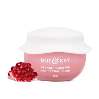 Dot & Key Night Reset Retinol + Ceramide Night Cream | Anti Aging Cream For Women & Men | Reduces Fine Lines & Wrinkles | Oil Free & Non Sticky Moisturizer | For Glowing Youthful Skin | For All Skin Types | 25ml Dot & Key Night Reset Retinol + Ceramide N