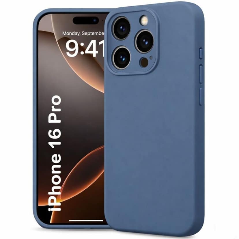 V3Deals Liquid Silicone Case Compatible for iPhone 16 Pro, Soft Microfiber Lining, Soft Protection, 6.3 Inch, Camera Bump Protection | Shockproof Slim Matte Back Cover Thickness
