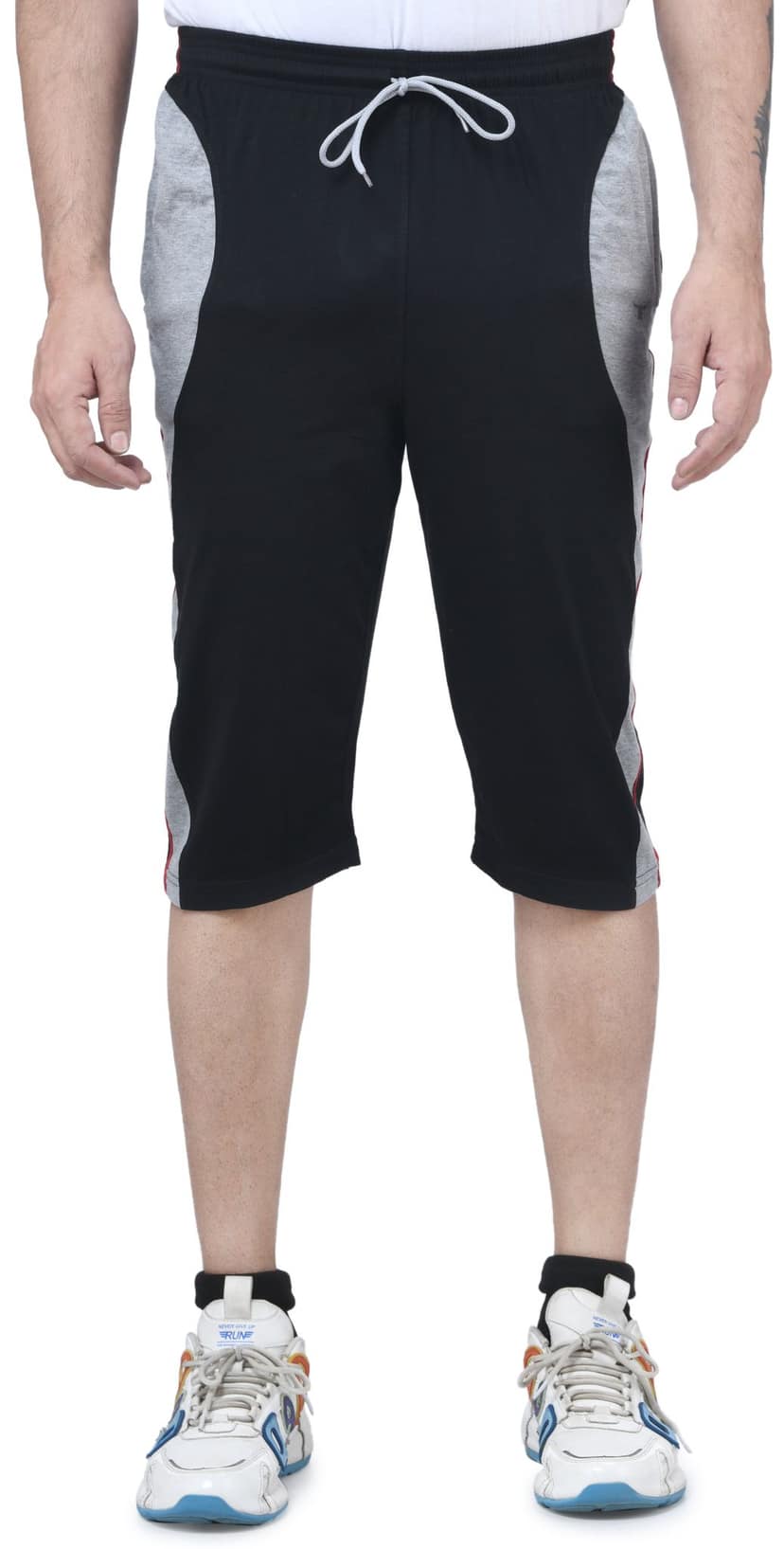 IBulls, Hosiery Cotton Regular Fit Three Quarters/Three Fourths/Three by Fourth /3/4 / Capri for Men- Casual/Sports Wear with Zip Lock Pockets view 2