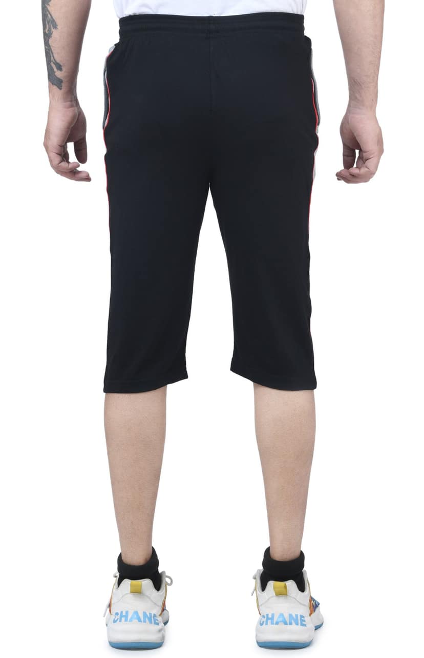 IBulls, Hosiery Cotton Regular Fit Three Quarters/Three Fourths/Three by Fourth /3/4 / Capri for Men- Casual/Sports Wear with Zip Lock Pockets view 4