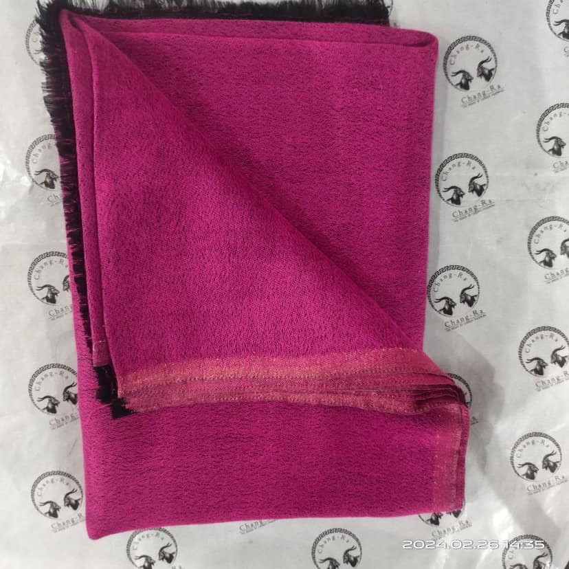 Zari Pink Reversible Shawl view 3