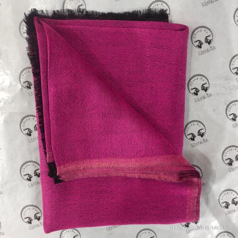 Zari Pink Reversible Shawl view 4