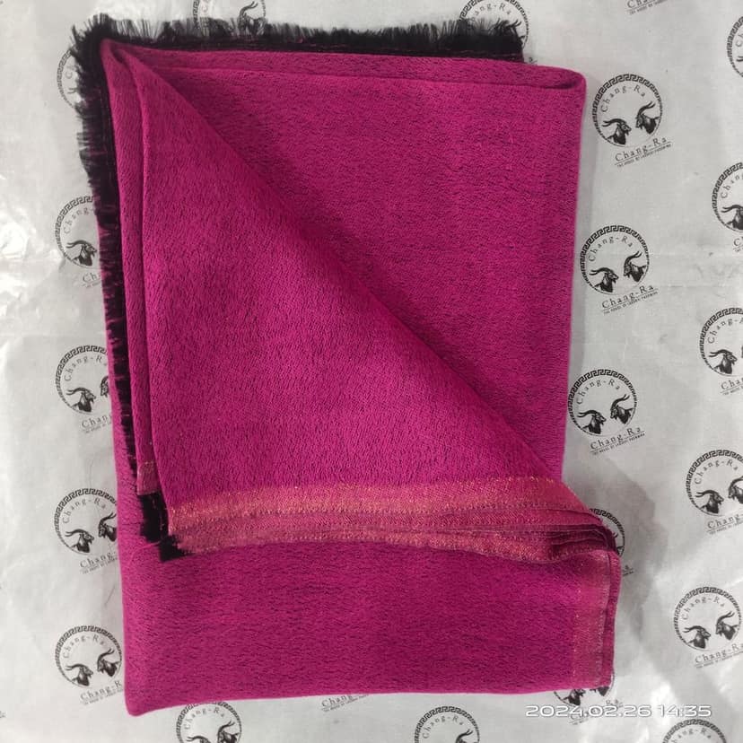 Zari Pink Reversible Shawl view 5