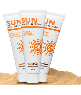 Smartdrops SPF 50 Sunscreen Cream For All Skin Type ( Pack of 3 )