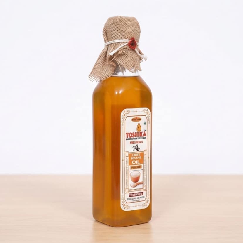 Toshika White Sesame Oil (200 ml) - 200 mL - One bottle view 4