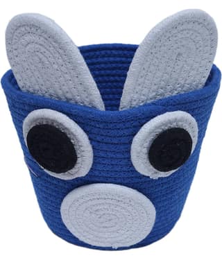 Sai Arpan Cute Micky Handcrafted Cotton Rope Storage Basket, Nursery Organizers and Storage, Baby Hamper, Kids Basket, Toy Bin, Baby Gift Basket
