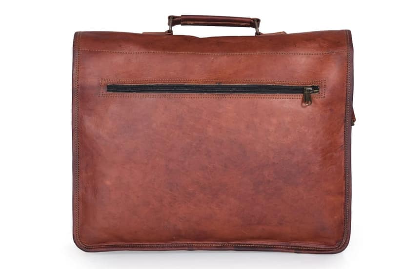 JITENDRA CHITARA; Leather Laptop Bag, Men's 11Inches Messenger Briefcase Business Satchel Computer Handbag Shoulder Bag Fits 15. Inch Laptop, Computer, view 3