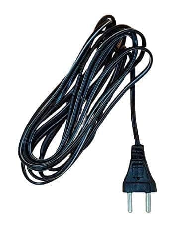 INDRICO 2 Pins Electrical Extension Wire Power AC Cord for Small Electric Appliances PVC White or Black Pack of 1 view 2