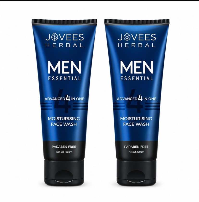 Jovees Men's Essential Advanced 4 in 1 Moisturizing Face Wash ||COMBO OF 2 PCS( EACH 100ML)- view 2