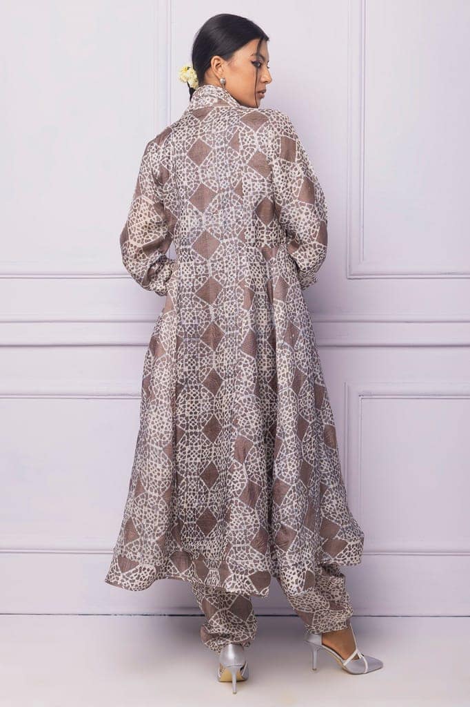 Purple A Line Kurta view 3