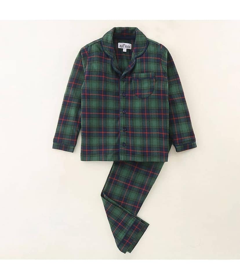 Nite Flite Pack of 1 Boys 100% Cotton Nightsuit Set ( Multicolor )