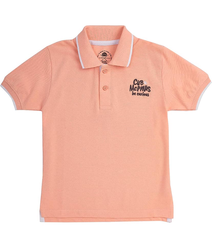 Cub Mcpaws Pack of 1 Boys Cotton Polo T-Shirt ( Blue )