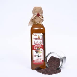 Toshika Wood Pressed Black Mustard Oil (2 Litres) - 2 L - One bottle