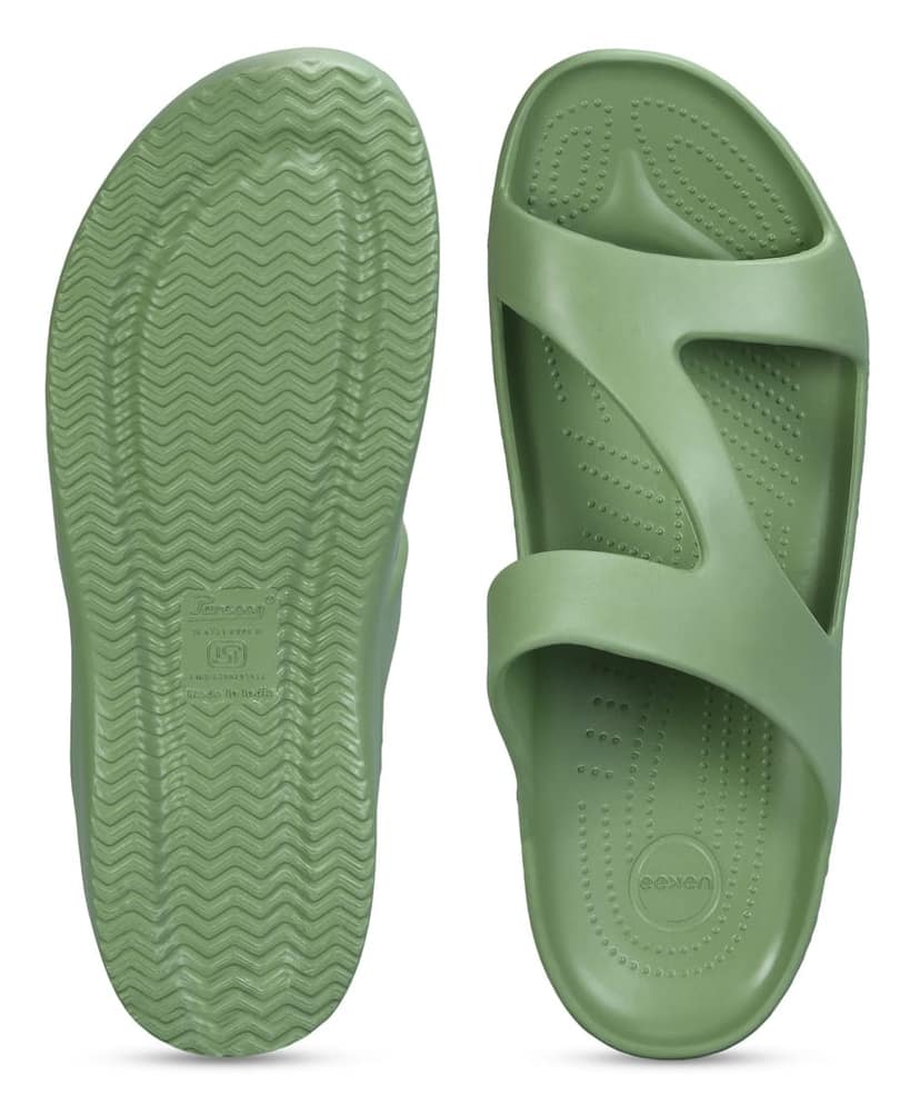 Paragon Women's Lightweight, Washable and Durable Green Slippers for Everyday Use view 4