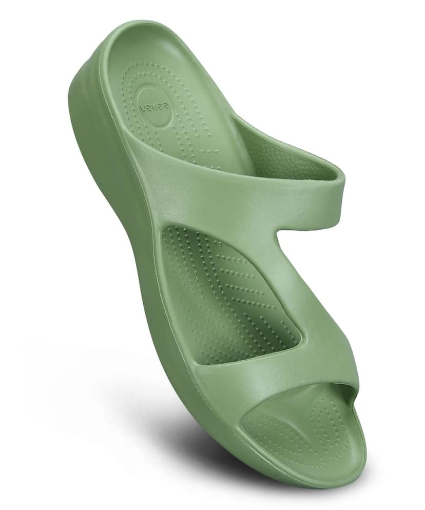 Paragon Women's Lightweight, Washable and Durable Green Slippers for Everyday Use view 6