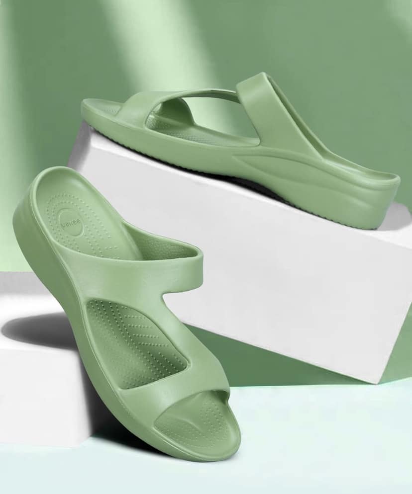 Paragon Women's Lightweight, Washable and Durable Green Slippers for Everyday Use view 7