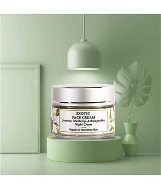Mirah Belle Jasmine Day Cream For Dry & Dehydrated Skin , Paraben Free,Organic Night Cream 30 gm