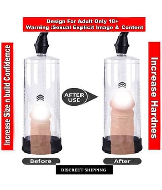 PENIS VACCUM MANUAL POWER PUMP - MALE ENHANCEMENT ENLARGER PUMP FOR MEN