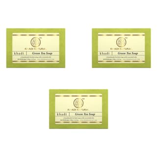 Khadi Natural Green Tea Soap Combo Pack Of 3 – 125gm Each