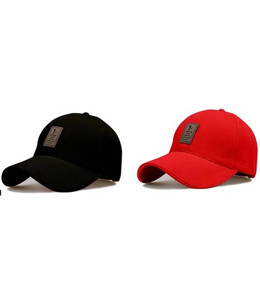 Bolax Multicolor Cotton Women's Cap ( Pack of 2 )